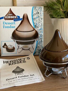 Vintage Hershey’s Kisses Dessert Fondue Set NOS Original Box